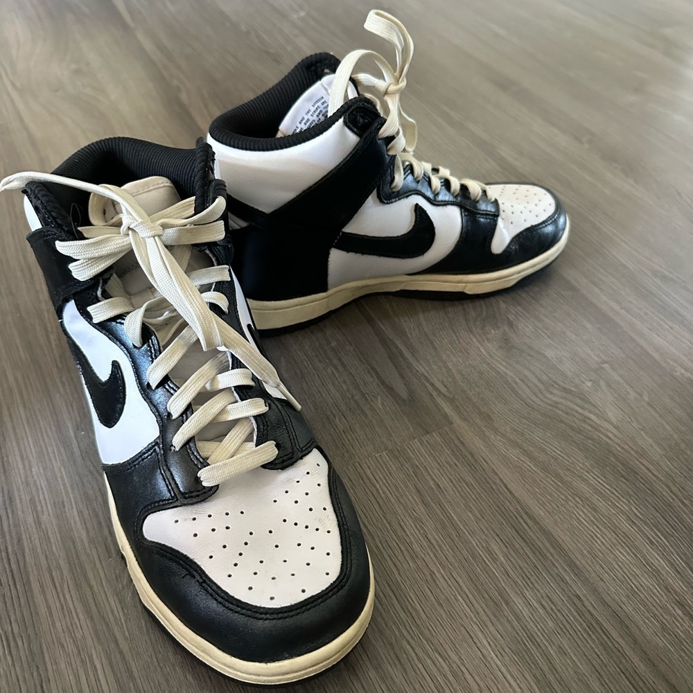 Nike dunk high top panda size 7.5 womens